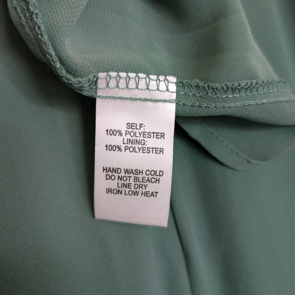 Lulu's Sage Green Ruffled High-Low Dress - Picture 10 of 11